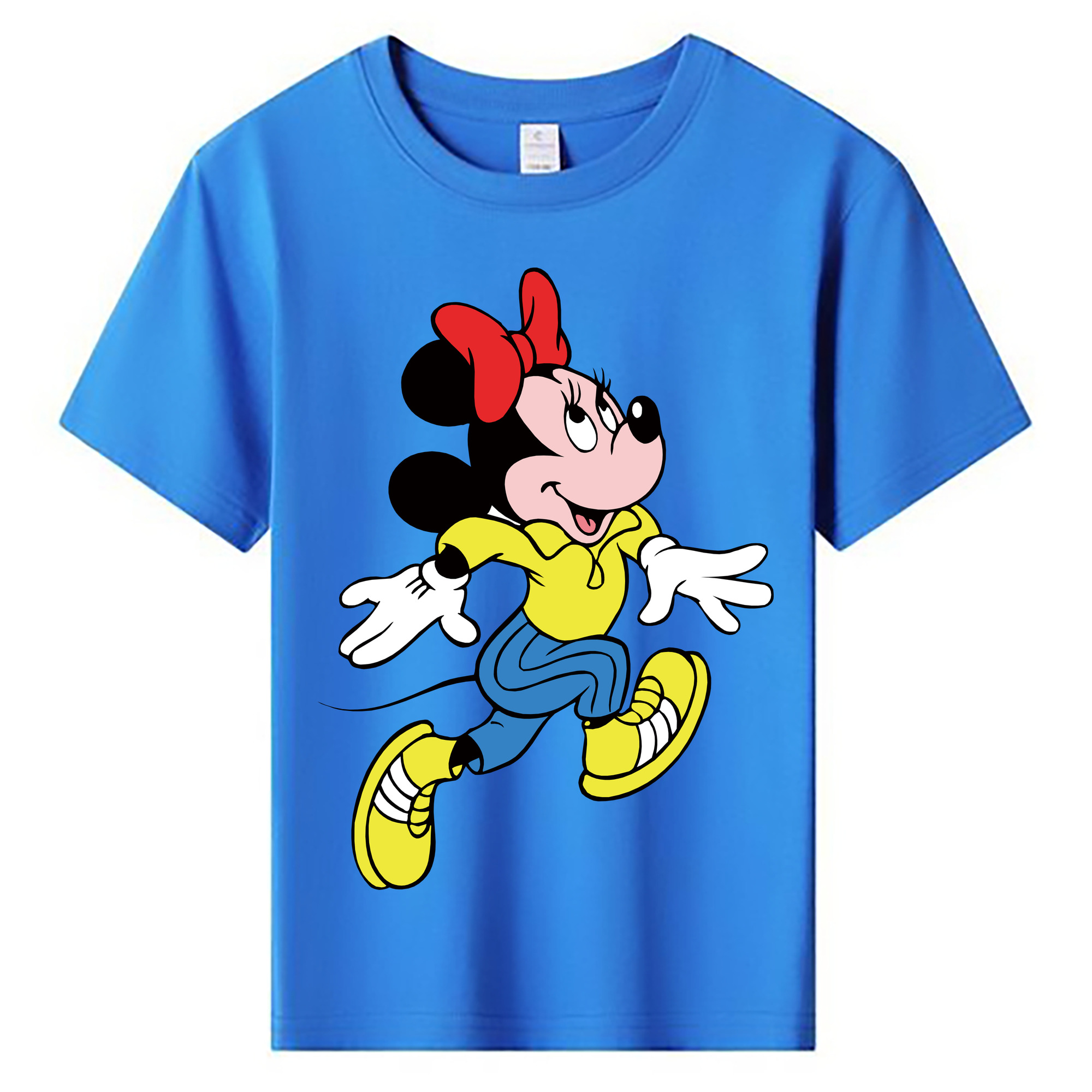 ミッキーマウス Mickey Mouse 綿100％キッズTシャツ（フロントプリント）